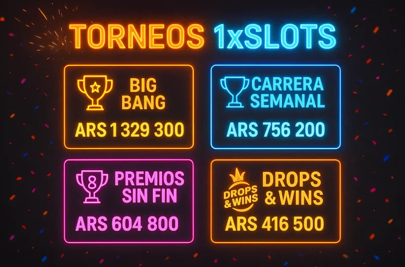 Torneos online en casino en vivo 1xSlots Argentina