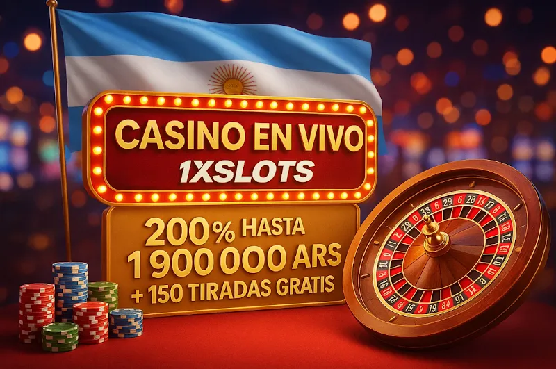 Experiencia única en vivo en 1xSlots para jugadores de Argentina